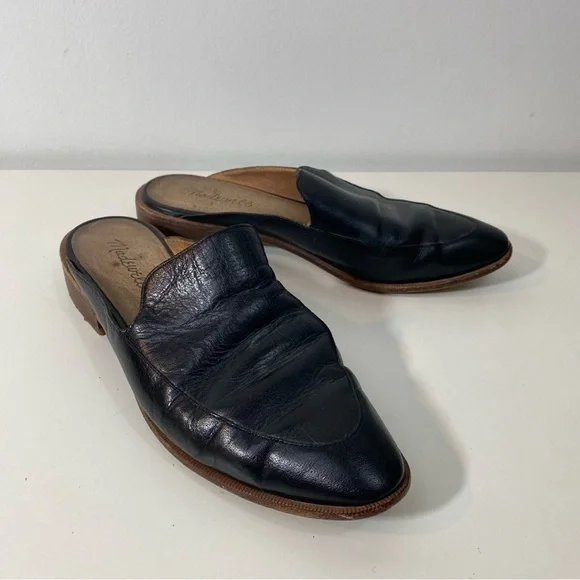 Madewell Black Leather Frances Mule - Picture 2 of 11